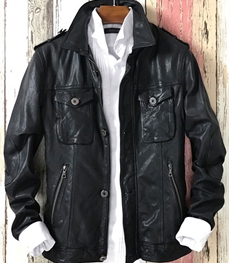 市场上装-皮衣-时尚男装皮衣