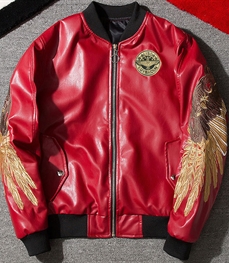 市场上装-皮衣-休闲男装皮衣