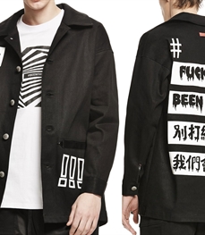 市场上装-中长外套-休闲男装中长外套