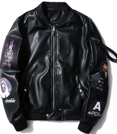 市场上装-皮衣-休闲男装皮衣