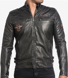 市场上装-皮衣-时尚男装皮衣
