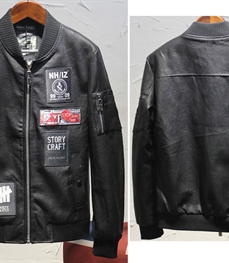 市场上装-皮衣-时尚男装皮衣