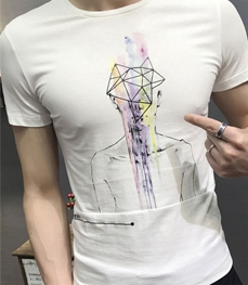 市场上装-T恤-时尚男装t恤