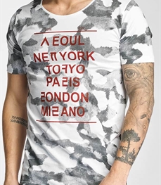 市场上装-T恤-时尚男装t恤