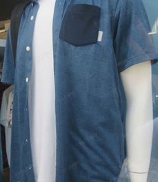 市场上装-衬衫-（实拍）休闲男装衬衫