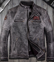 市场上装-皮衣-时尚男装皮衣
