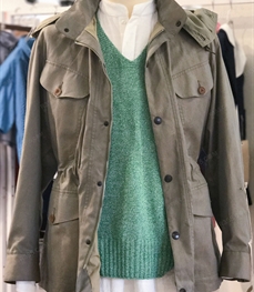 市场上装-中长外套-（实拍）时尚商务派克