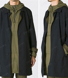 市场上装-中长外套-（实拍）休闲男装中长外套