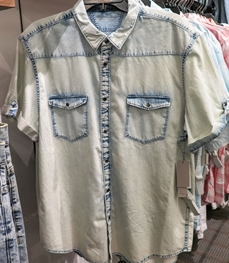 市场上装-衬衫-（实拍）休闲男装衬衫