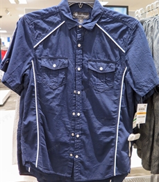 市场上装-衬衫-（实拍）休闲男装衬衫