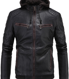 市场上装-皮衣-时尚男装皮衣