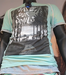 市场上装-T恤-（实拍）休闲男装t恤