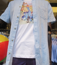 市场上装-衬衫-（实拍）休闲男装衬衫