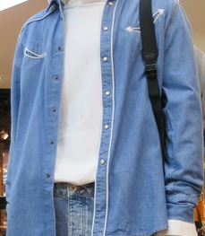 市场上装-衬衫-（实拍）休闲男装衬衫