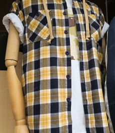 市场上装-衬衫-（实拍）休闲男装衬衫