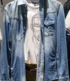 市场上装-衬衫-（实拍）休闲男装衬衫