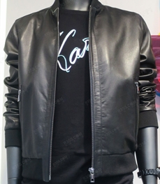 市场上装-皮衣-（实拍）时尚商务皮衣