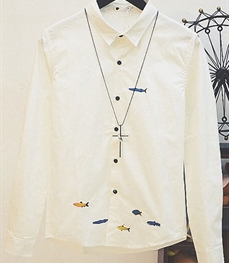 市场上装-衬衫-时尚男装衬衫