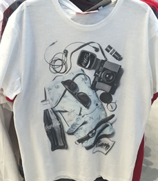 市场上装-T恤-（实拍）休闲男装t恤