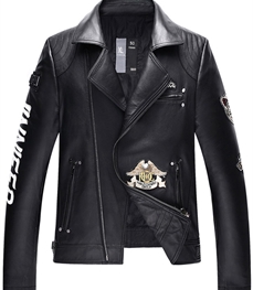 市场上装-皮衣-时尚男装皮衣