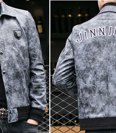 市场上装-皮衣-时尚男装皮衣