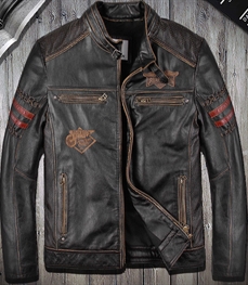 市场上装-皮衣-时尚男装皮衣