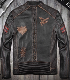 市场上装-皮衣-时尚男装皮衣