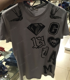 市场上装-T恤-（实拍）休闲男装t恤