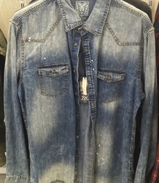 市场上装-衬衫-（实拍）休闲男装衬衫