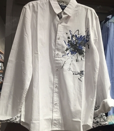 市场上装-衬衫-（实拍）休闲男装衬衫