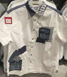 市场上装-衬衫-（实拍）休闲男装衬衫