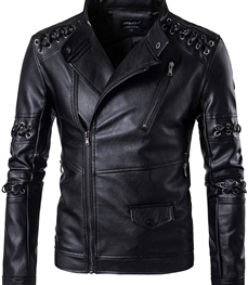 市场上装-皮衣-时尚男装皮衣