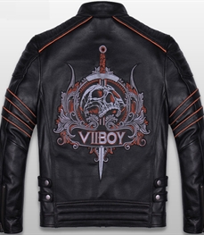 市场上装-皮衣-时尚男装皮衣