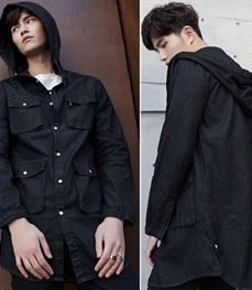 市场上装-中长外套-时尚男装中长外套