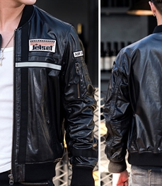 市场上装-皮衣-时尚男装皮衣