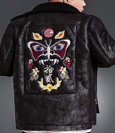 市场上装-皮衣-休闲男装皮衣