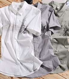 市场上装-衬衫-时尚男装衬衫