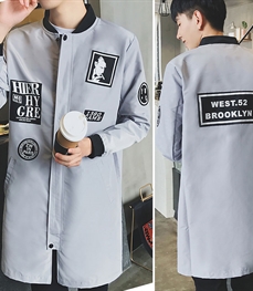 市场上装-中长外套-时尚男装中长外套