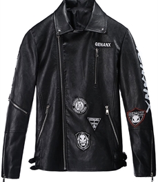 市场上装-皮衣-休闲男装皮衣