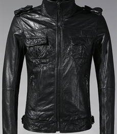 市场上装-皮衣-时尚男装皮衣