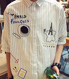 市场上装-衬衫-时尚男装衬衫