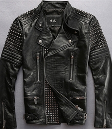 市场上装-皮衣-时尚男装皮衣