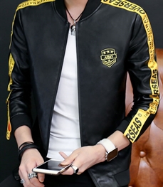 市场上装-皮衣-时尚男装皮衣