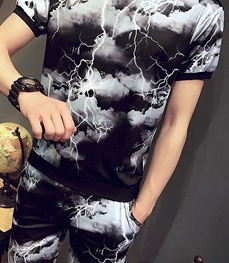 市场上装-套装-休闲男装套装