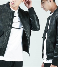 市场上装-皮衣-休闲男装皮衣