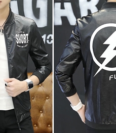 市场上装-皮衣-时尚男装皮衣