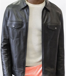 市场上装-皮衣-时尚商务皮衣