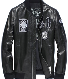 市场上装-皮衣-休闲男装皮衣