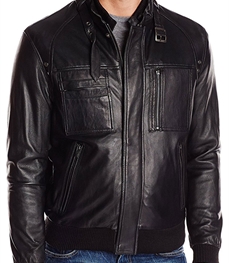 市场上装-皮衣-时尚商务皮衣