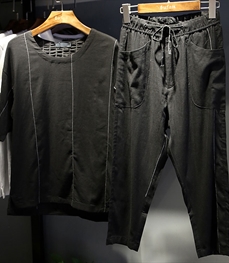 市场上装-套装-休闲男装套装